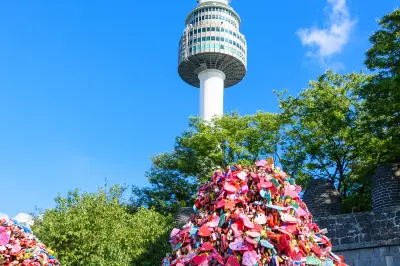 Love Lock Wall of N Seoul Tower