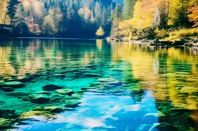 九寨溝景區五花海觀景臺