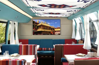 Lhasa Double-Decker Gourmet Theme Sightseeing Bus