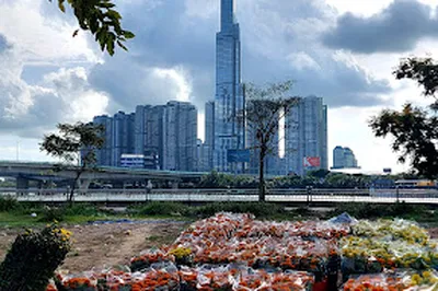 Saigon riverside park