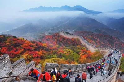 第一次爬長城初體驗：八達嶺長城紅葉知秋