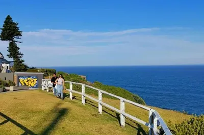 Strolling Along the ANZAC Memorial Walk in Newcastle, Overlooking Cityscape and Magnificent Sea Views