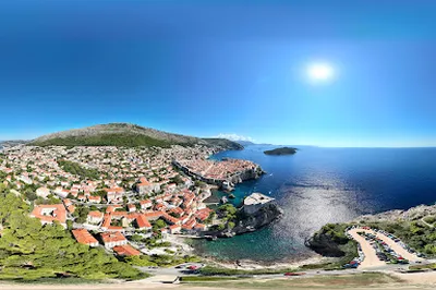 Houses and fortress view