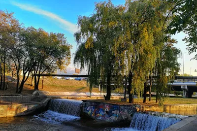 embankment along the Bolshaya Almatinka river