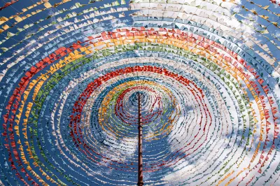 Lijiang’s Giant Prayer Flags