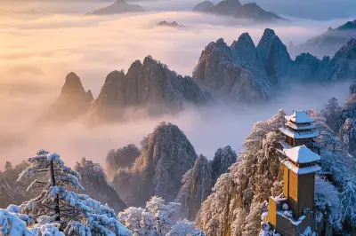 Laojun Mountain- Immortal Watching the Sea of Clouds