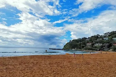 雨中的悉尼北海岸棕櫚海灘
