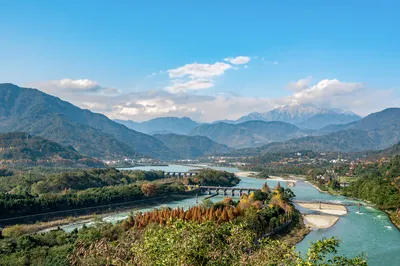 都江堰景區魚嘴分水堤
