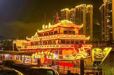永樂號仿古遊船夜遊三亞灣